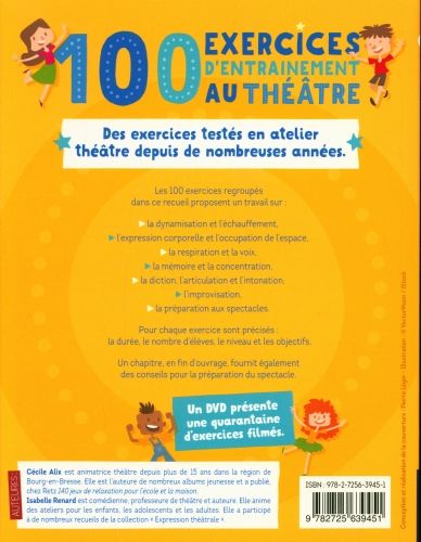 Produktbild: 100 exercices d'entra&icirc;nement au th&eacute;&acirc;tre : &agrave; partir de 8 ans