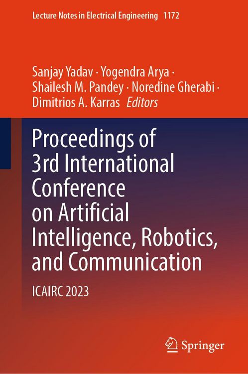 Produktbild: Proceedings of 3rd International Conference on Artificial Intelligence, Robotics, and Communication