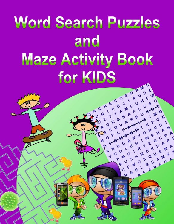 Produktbild: Word Search Puzzles and Maze Activity Book for KIDS