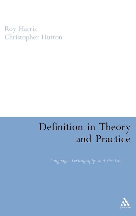 Produktbild: Definition in Theory and Practice
