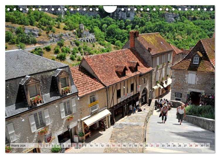 Produktbild: ROCAMADOUR Village (Calendrier mural 2026 DIN A4 vertical), CALVENDO calendrier mensuel