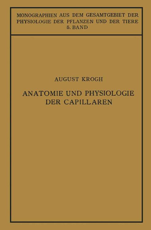 Produktbild: Anatomie und Physiologie der Capillaren