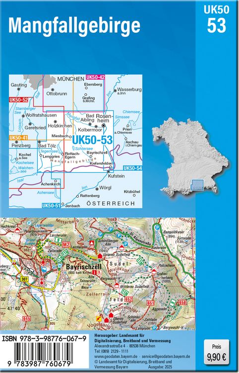 Produktbild: UK50-53 Mangfallgebirge