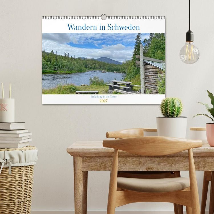 Produktbild: Wandern in Schweden - Einladung in die Natur (Wandkalender 2027 DIN A3 quer), CALVENDO Monatskalender