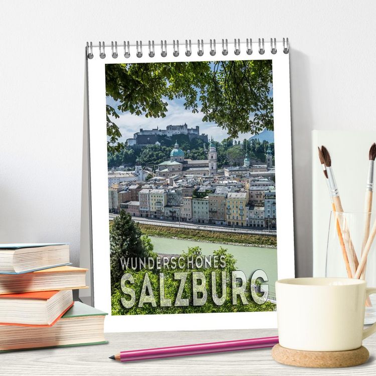 Produktbild: Wundersch&ouml;nes SALZBURG (Tischkalender 2026 DIN A5 hoch), CALVENDO Monatskalender