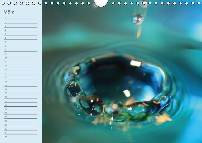 Produktbild: Geburtstagskalender "Wasser-Spiele" (Wandkalender immerw&auml;hrend DIN A4 quer)