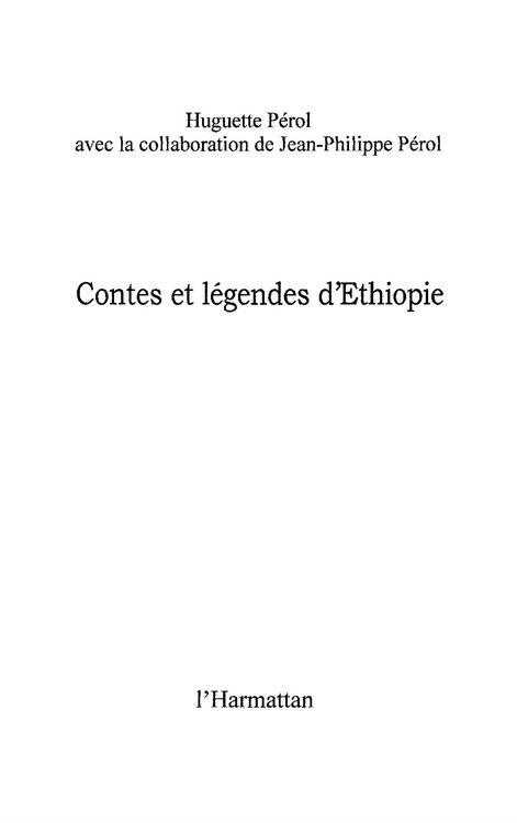 Produktbild: Contes et legendes d'Ethiopie