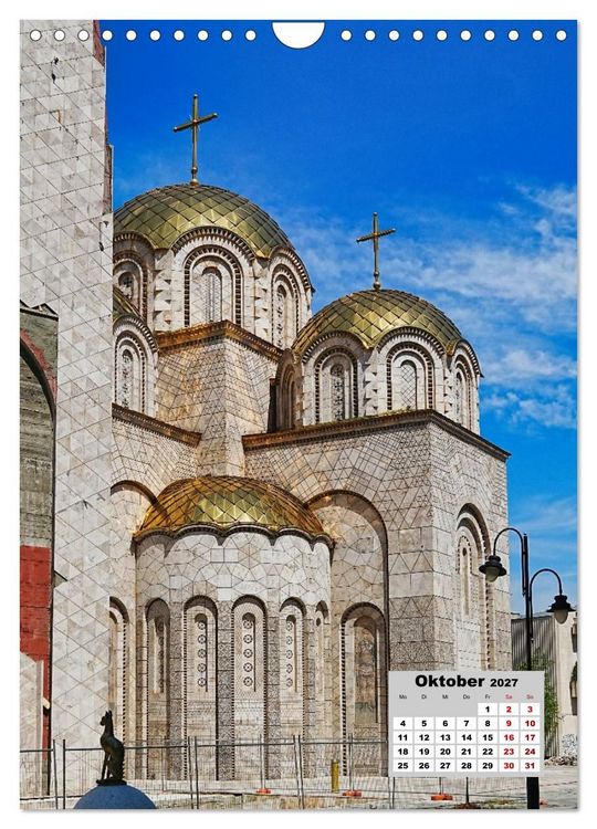 Produktbild: Orthodoxe Kirchen in Nordmazedonien (Wandkalender 2027 DIN A4 hoch), CALVENDO Monatskalender