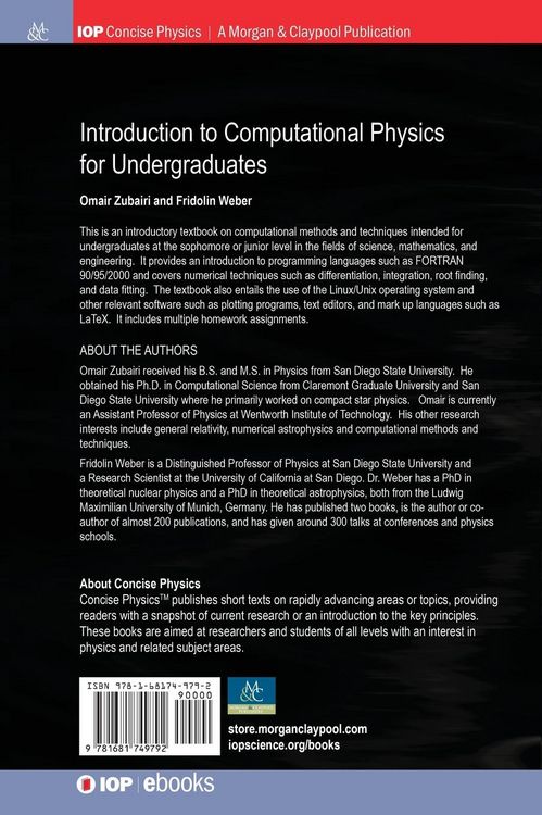 Produktbild: Introduction to Computational Physics for Undergraduates
