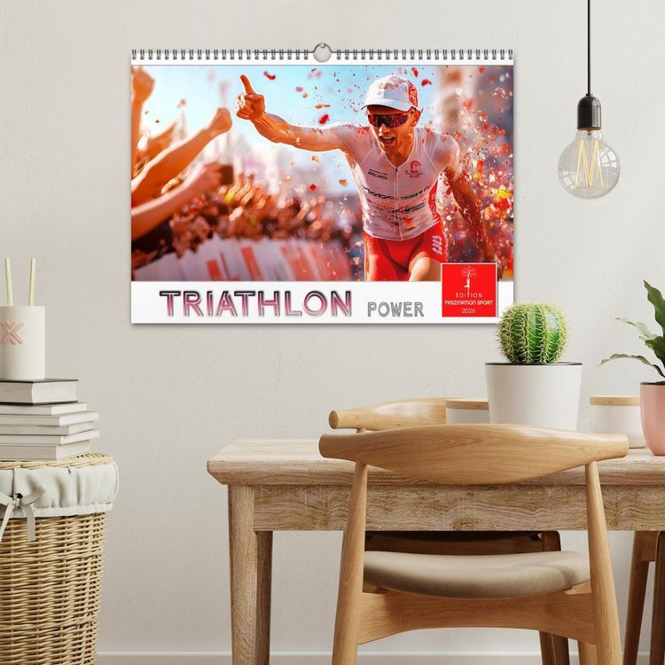 Produktbild: Triathlon Power (Wandkalender 2026 DIN A3 quer), CALVENDO Monatskalender