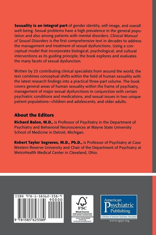 Produktbild: Clinical Manual of Sexual Disorders