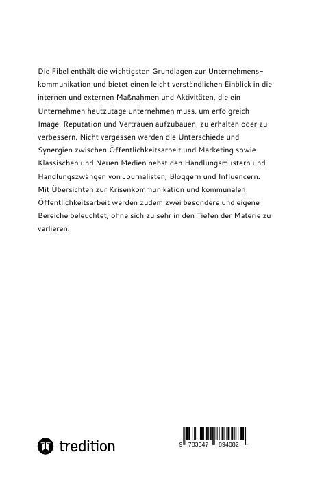 Produktbild: Fibel f&uuml;r die interne und externe Unternehmenskommunikation