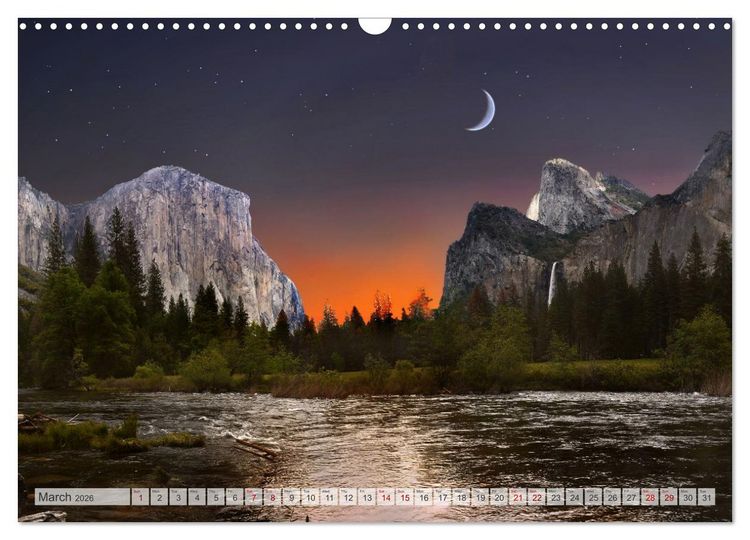 Produktbild: Yosemite National Park Road Trip (Wall Calendar 2026 DIN A3 landscape), CALVENDO 12 Month Wall Calendar