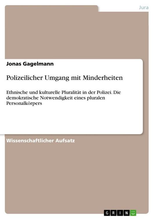 Produktbild: Polizeilicher Umgang mit Minderheiten