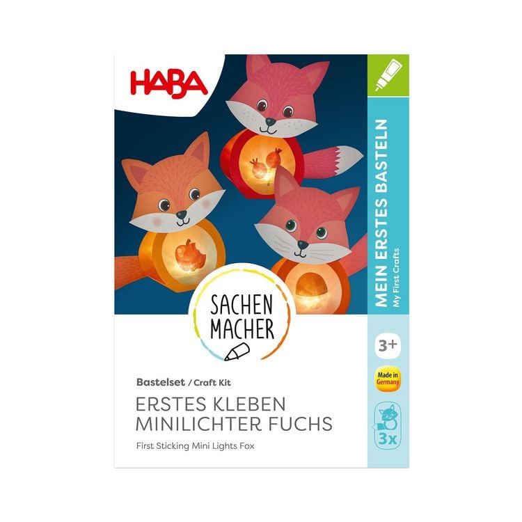 Produktbild: Bastelset - Erstes Kleben Minilichter Fuchs