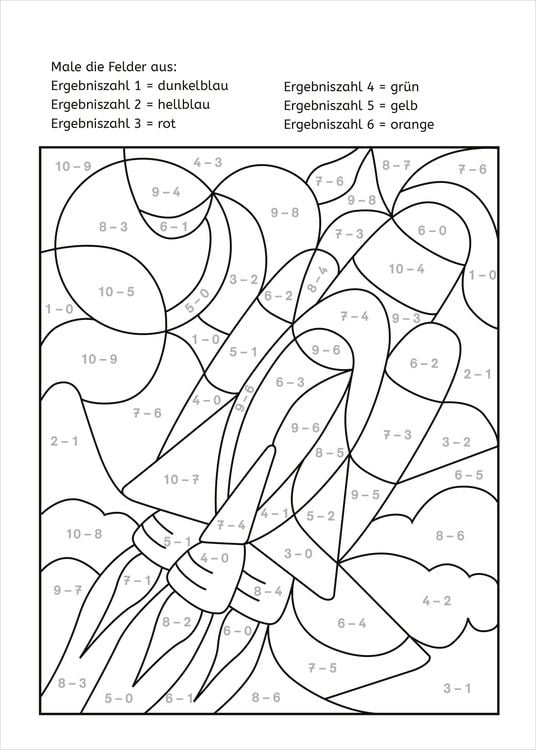 Produktbild: LERNSTERN. Mein Mathe-Malblock. Rechnen bis 10