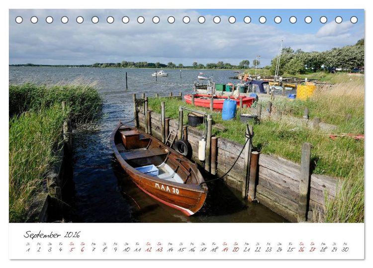 Produktbild: Maasholm - der Fischerort an Schlei und Ostsee (Tischkalender 2026 DIN A5 quer), CALVENDO Monatskalender
