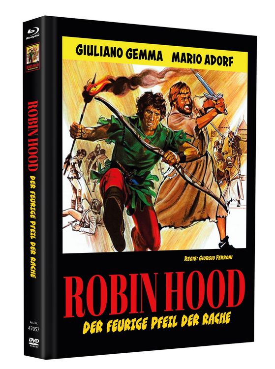 Produktbild: Robin Hood - Der feurige Pfeil der Rache - Mediabook - Cover D - Limited Edition auf 99 St&uuml;ck (Blu-ray+DVD) (+ Bonus-DVD)