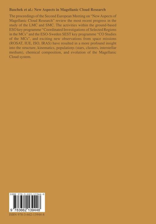 Produktbild: New Aspects of Magellanic Cloud Research