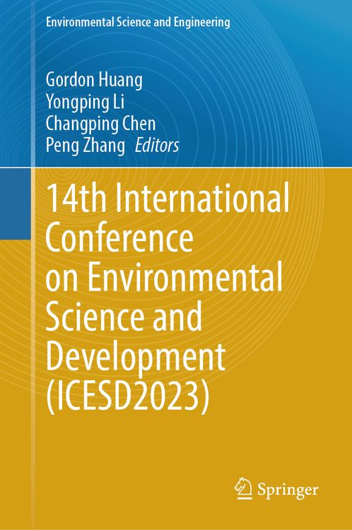 Produktbild: 14th International Conference on Environmental Science and Development (ICESD2023)