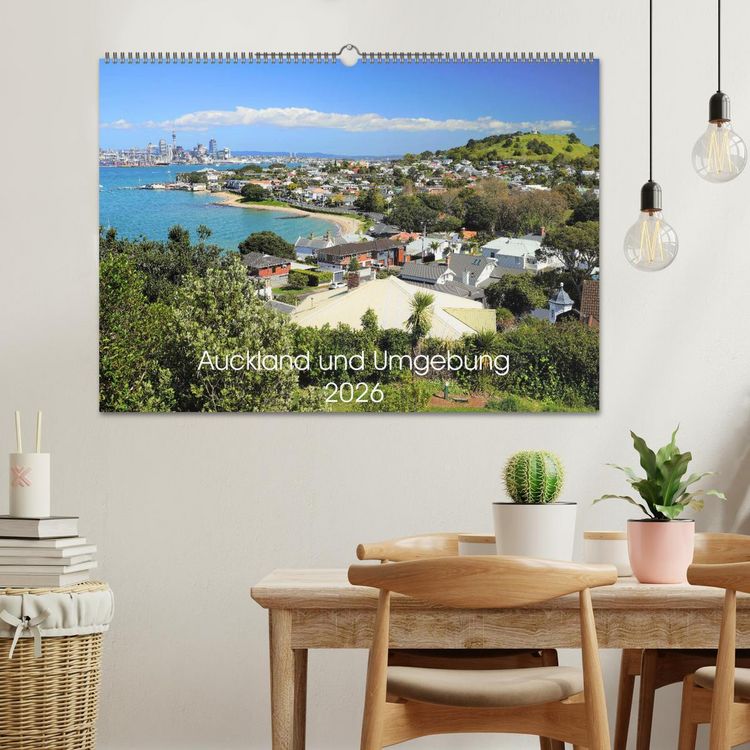 Produktbild: Auckland und Umgebung 2026 (Wandkalender 2026 DIN A2 quer), CALVENDO Monatskalender