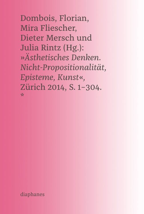 Produktbild: &Auml;sthetisches Denken