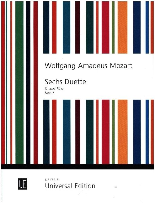 Produktbild: Mozart, W: 6 Duette. F&uuml;r Fl&ouml;ten. Bd. 2