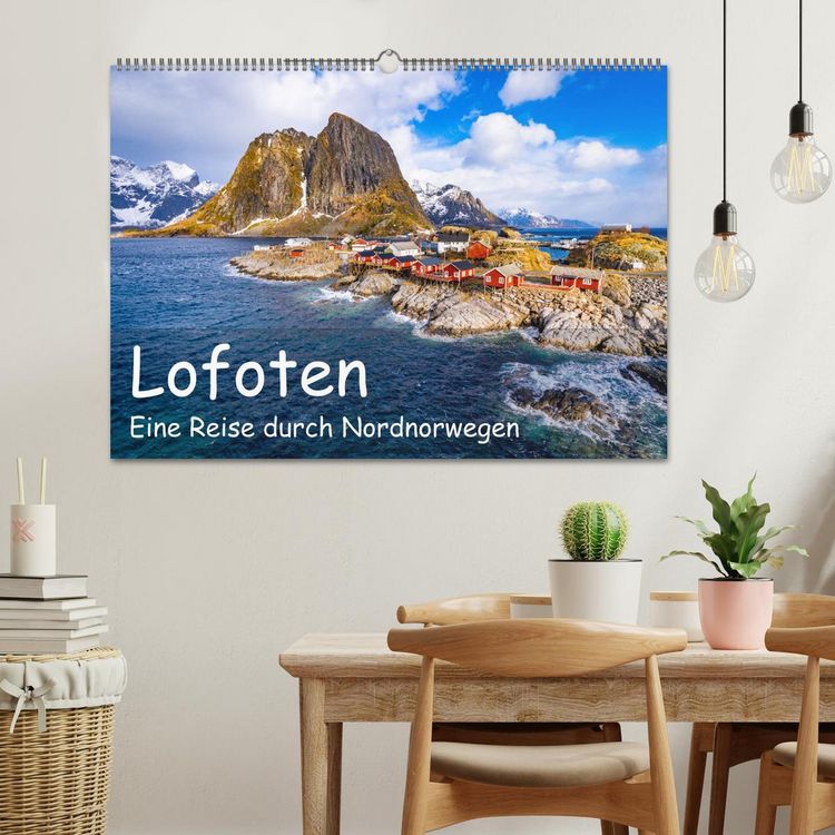 Produktbild: Lofoten - Eine Reise durch Nordnorwegen (Wandkalender 2026 DIN A2 quer), CALVENDO Monatskalender