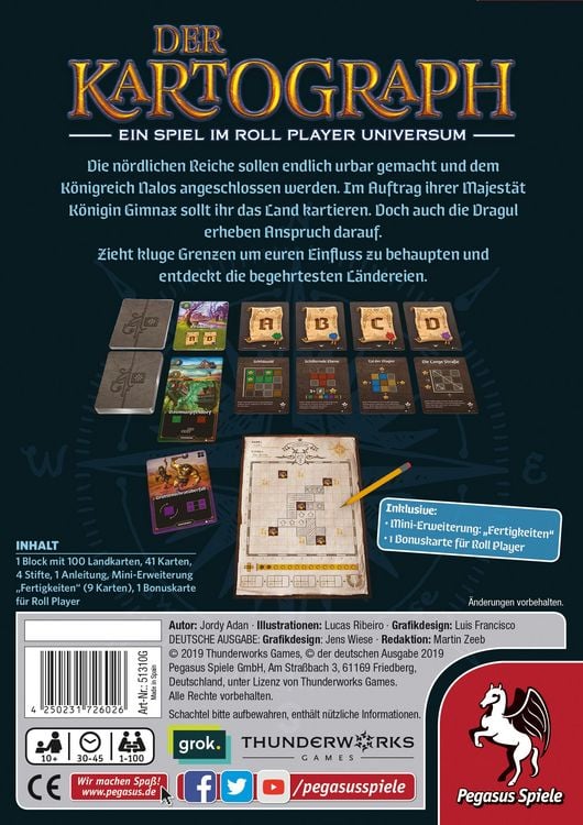 Produktbild: Der Kartograph *Nominiert Kennerspiel des Jahres 2020*