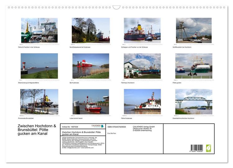 Produktbild: Zwischen Hochdonn & Brunsb&uuml;ttel: P&ouml;tte gucken am Kanal (Wandkalender 2026 DIN A2 quer), CALVENDO Monatskalender