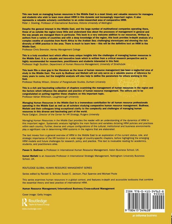 Produktbild: Managing Human Resources in the Middle-East