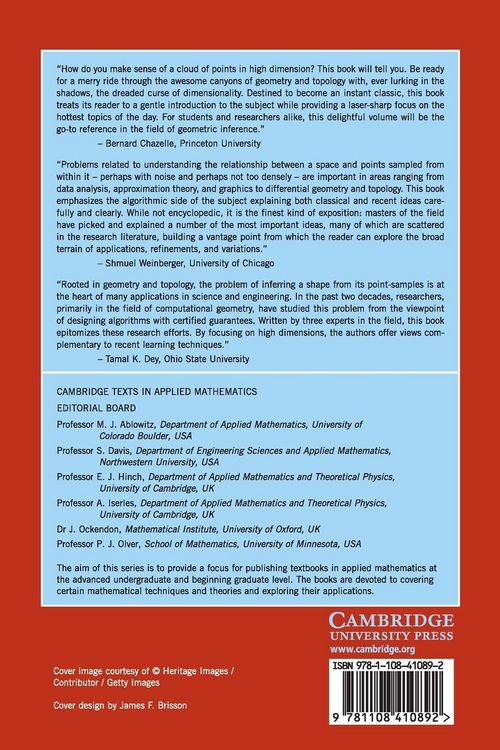 Produktbild: Geometric and Topological Inference