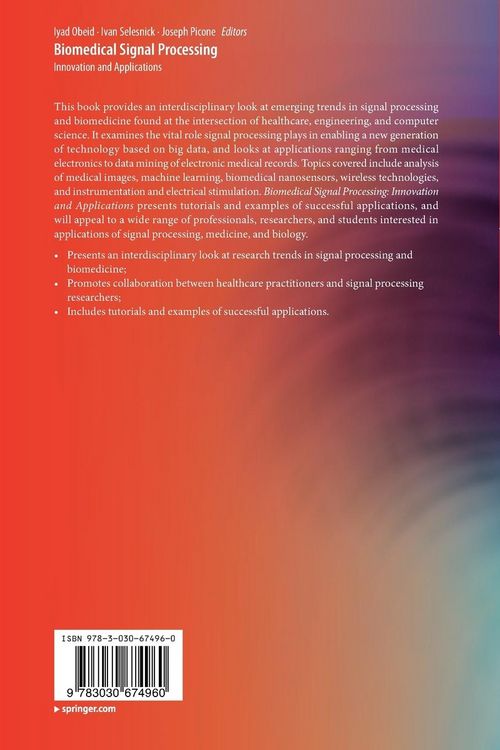 Produktbild: Biomedical Signal Processing