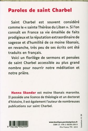 Produktbild: Paroles de saint Charbel