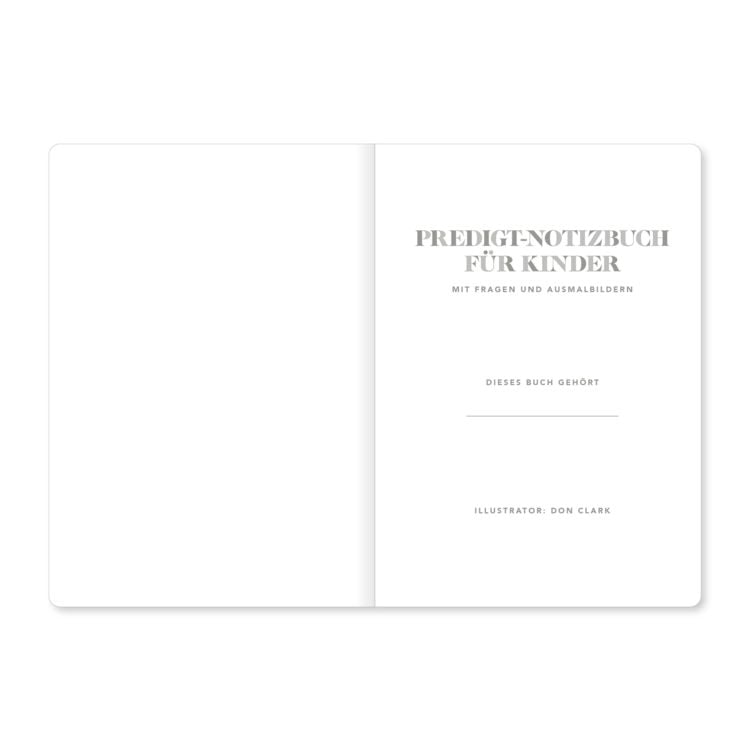 Produktbild: Predigt-Notizbuch f&uuml;r Kinder