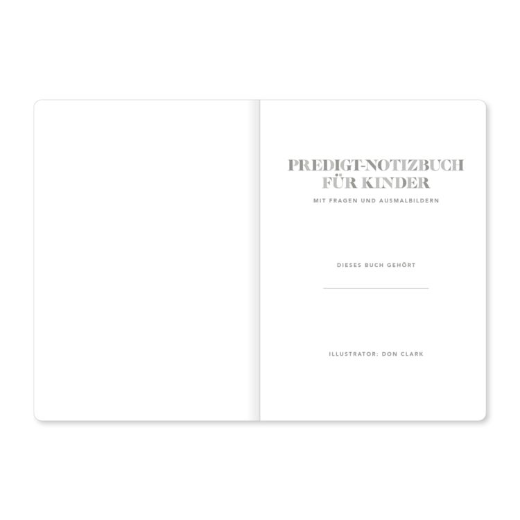Produktbild: Predigt-Notizbuch f&uuml;r Kinder