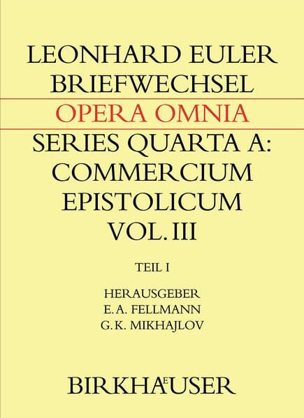 Produktbild: Briefwechsel mit Daniel Bernoulli