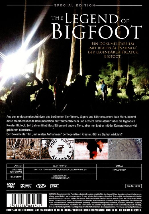 Produktbild: The Legend of Bigfoot