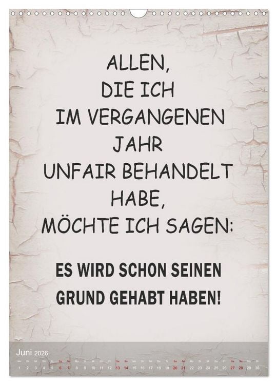 Produktbild: Ziemlich schlecht gelaunt (Wandkalender 2026 DIN A3 hoch), CALVENDO Monatskalender