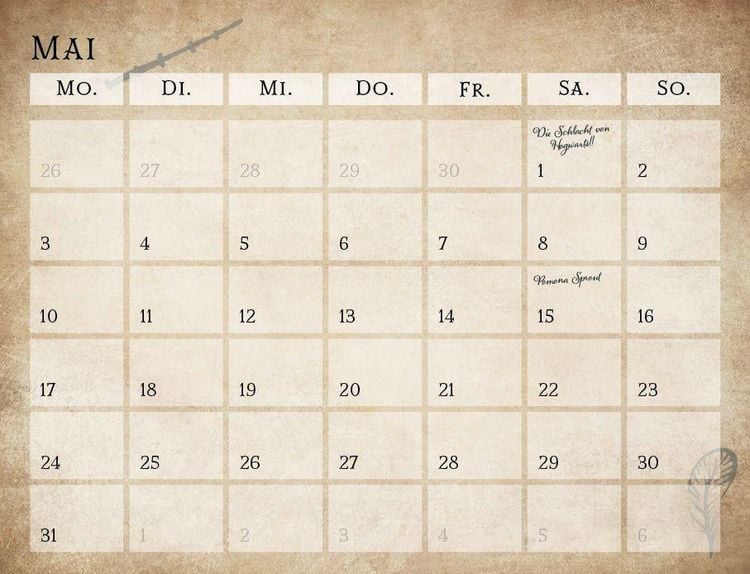 Produktbild: Der inoffizielle K&uuml;chenkalender f&uuml;r Harry Potter Fans 2027