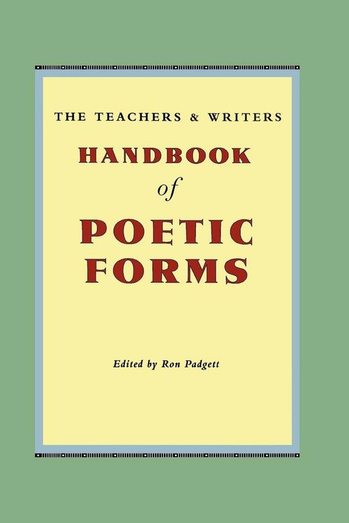Produktbild: The Teachers & Writers Handbook of Poetic Forms