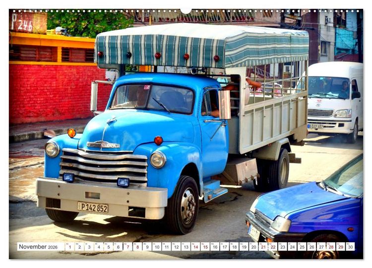 Produktbild: LKW-Busse - Made in Cuba (hochwertiger Premium Wandkalender 2026 DIN A2 quer), Kunstdruck in Hochglanz