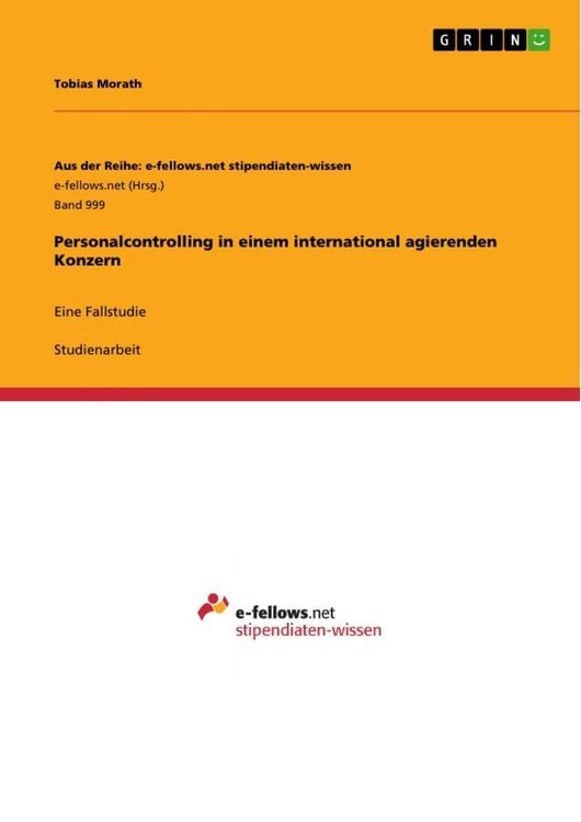 Produktbild: Personalcontrolling in einem international agierenden Konzern