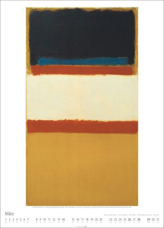 Produktbild: Mark Rothko Kalender 2027