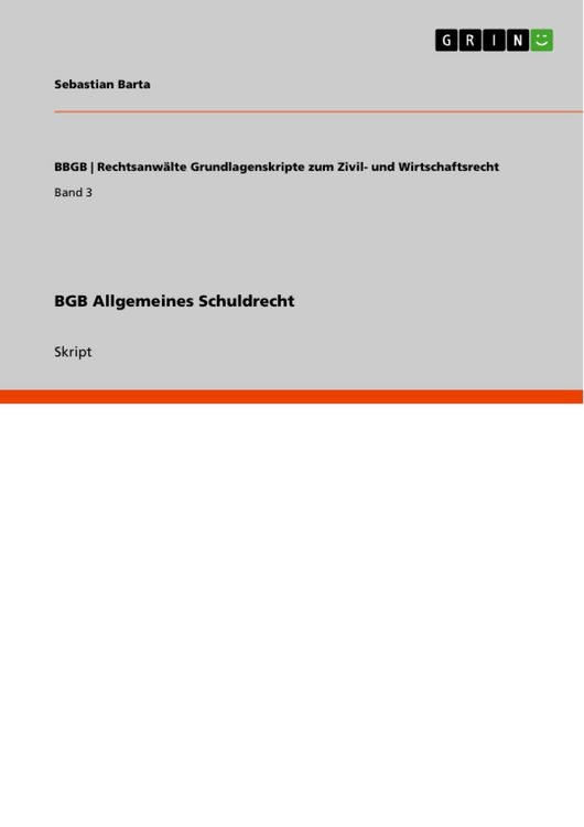 Produktbild: BGB Allgemeines Schuldrecht