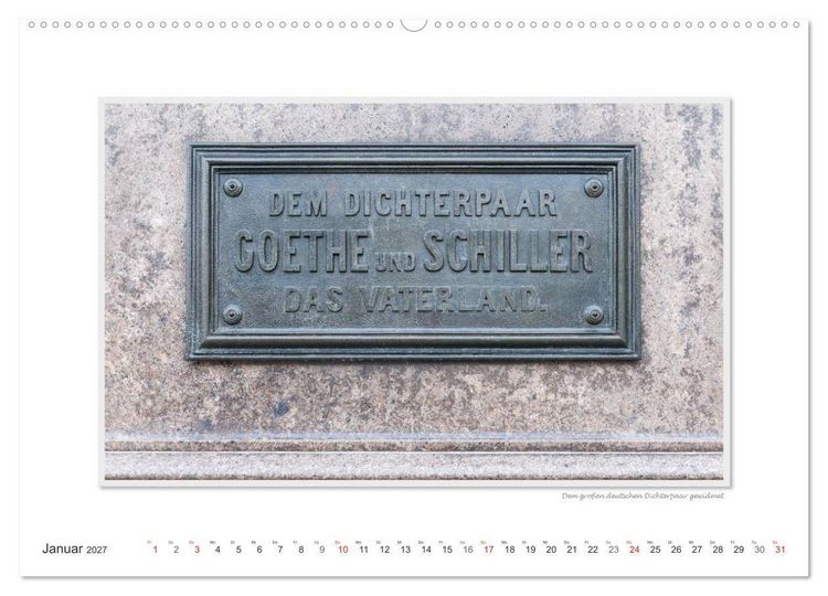 Produktbild: Emotionale Momente: Weimarer Ansichten. (hochwertiger Premium Wandkalender 2027 DIN A2 quer), Kunstdruck in Hochglanz