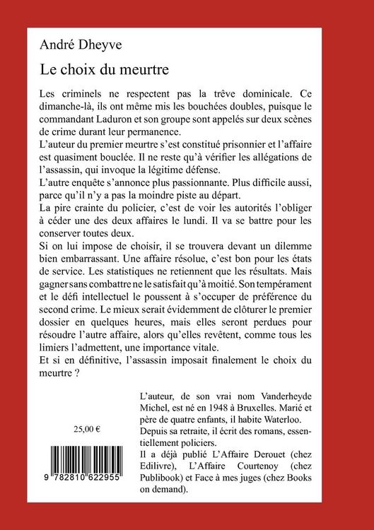 Produktbild: Le choix du meurtre