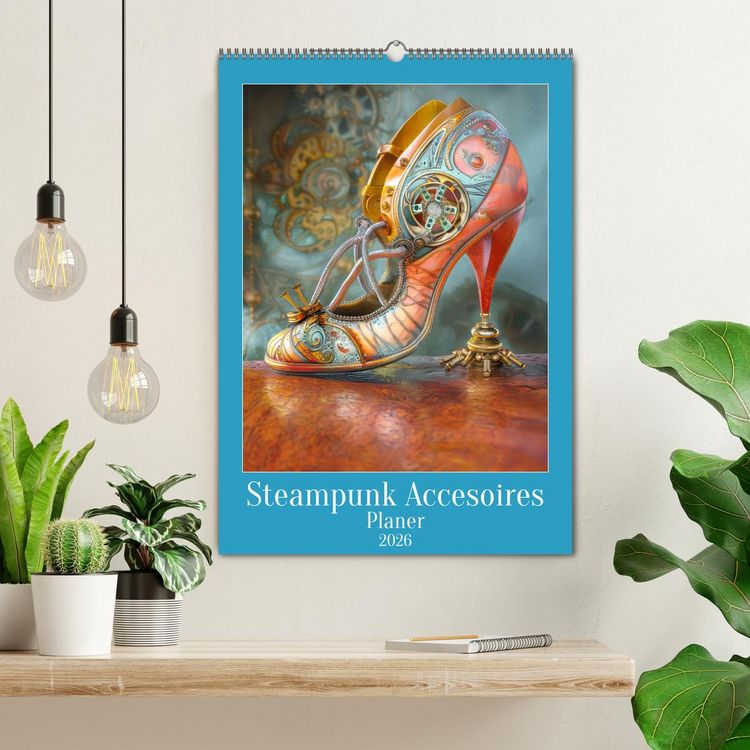 Produktbild: Steampunk Accesoires - Planer (Wandkalender 2026 DIN A2 hoch), CALVENDO Monatskalender