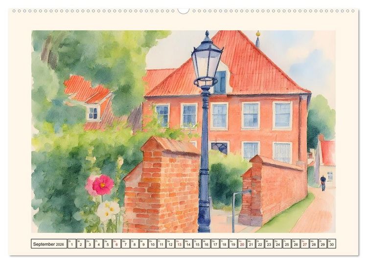 Produktbild: Herz Ostfrieslands - Zauberhaftes Leer (hochwertiger Premium Wandkalender 2026 DIN A2 quer), Kunstdruck in Hochglanz