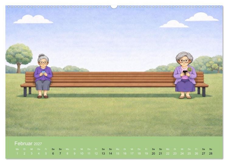 Produktbild: Ich bin noch nicht fertig - Oma Edition (hochwertiger Premium Wandkalender 2027 DIN A2 quer), Kunstdruck in Hochglanz